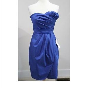 J.Crew Gabby strapless blue cocktail dress